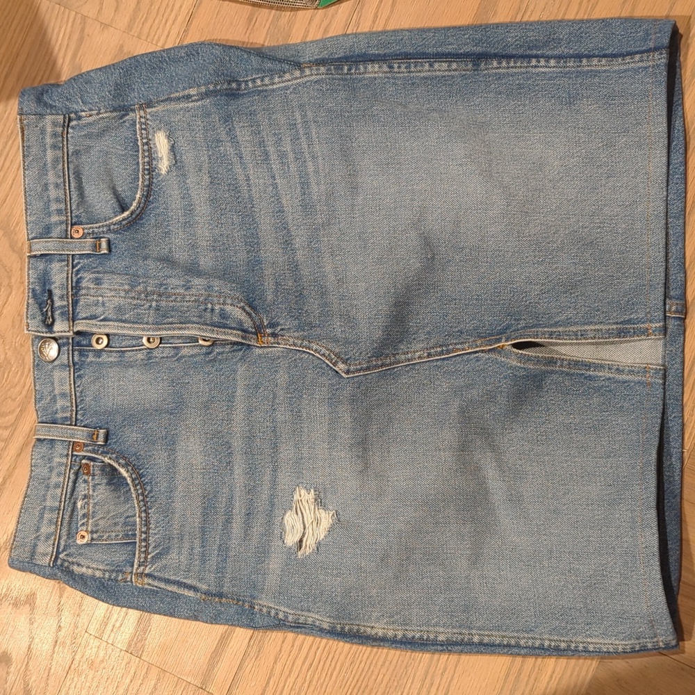 rag & bone denim skirt